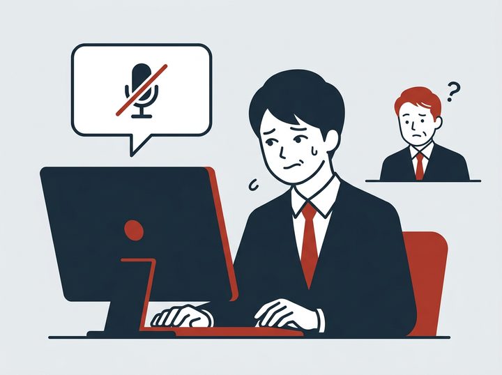 社員に撮らせると、無音か棒読み